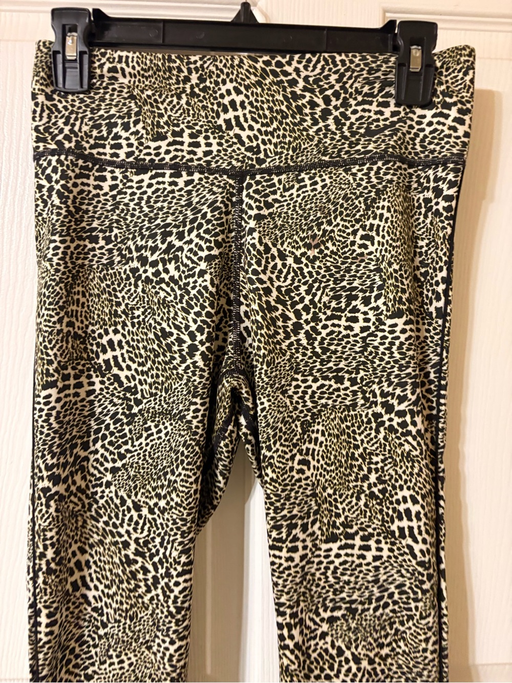 Nike Girls' Black & Cream Animal Print Leggings